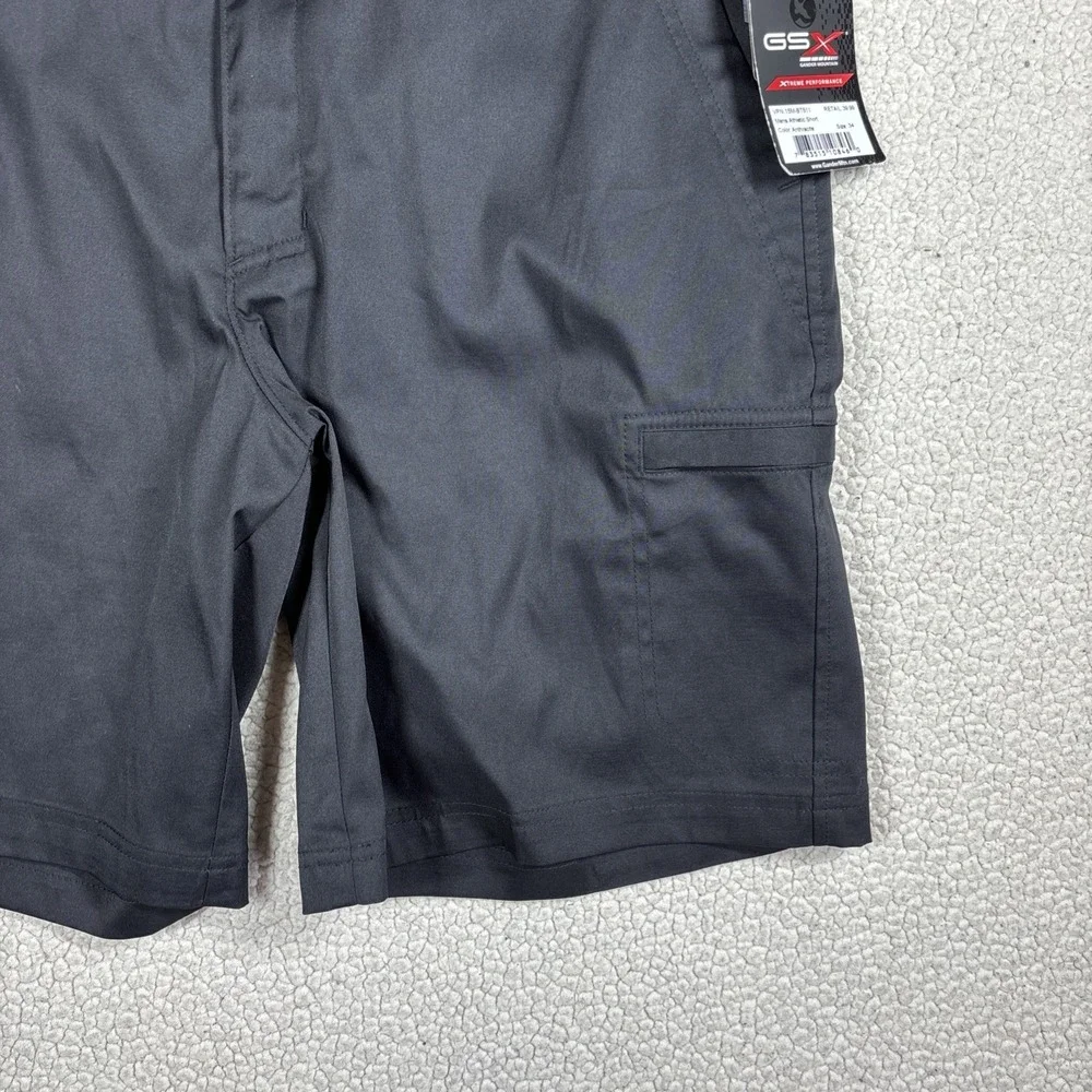 GSX Gander Mountain Xtreme Performance Shorts Men's 34 Black Athletic Cargo NWT
